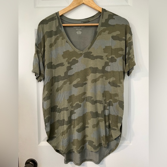 American Eagle Camo Print Tee - Picture 2 of 3